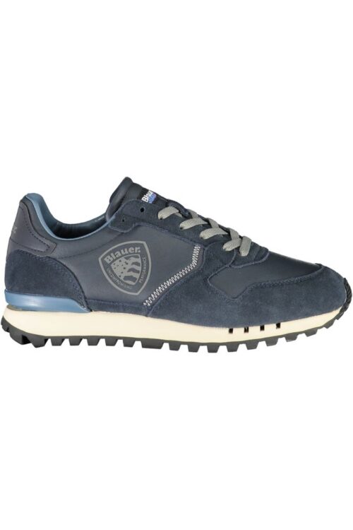 Blauer Sleek Blue Sports Sneakers with Contrast Lace-Up Detail