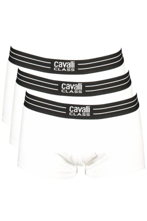 Cavalli Class White Cotton Underwear