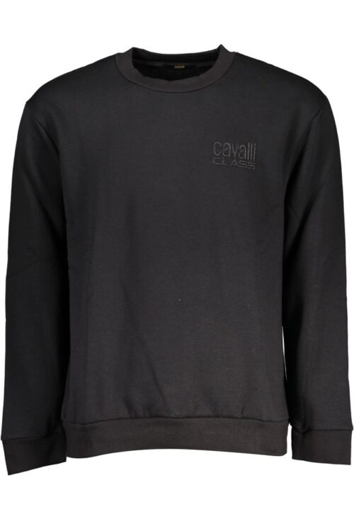 Cavalli Class Elegant Crew Neck Fleece Sweatshirt