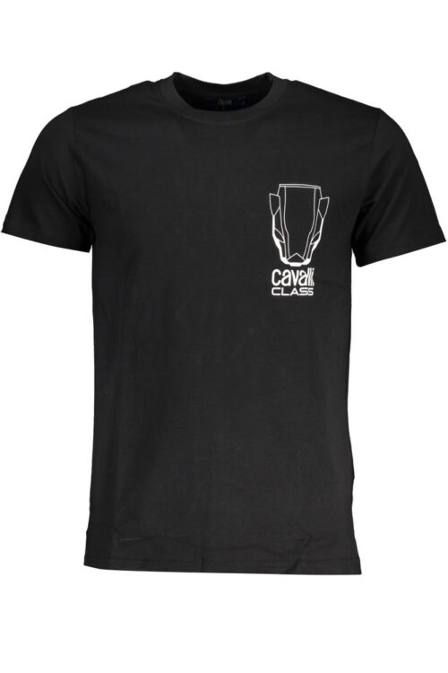 Cavalli Class Black Cotton T-Shirt