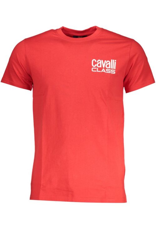 Cavalli Class Red Cotton T-Shirt