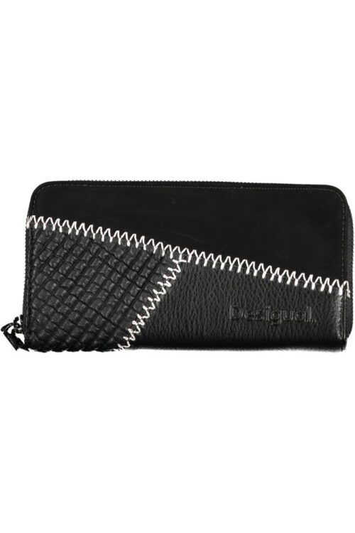 Desigual Elegant Black Polyethylene Wallet with Ample Space