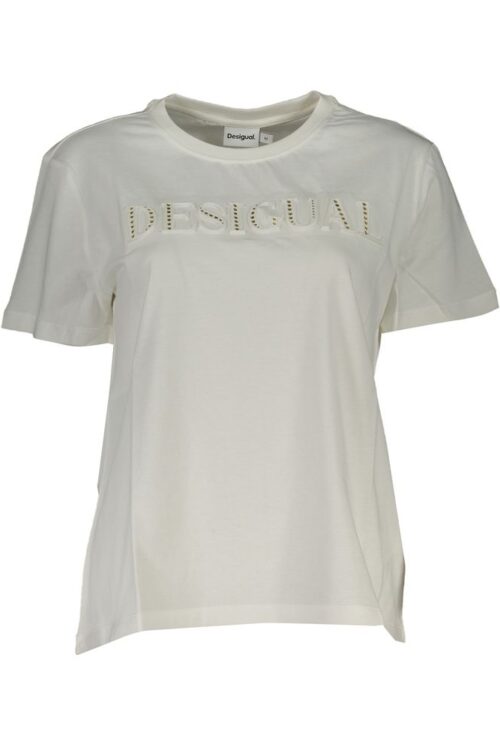 Desigual White Cotton Tops & T-Shirt