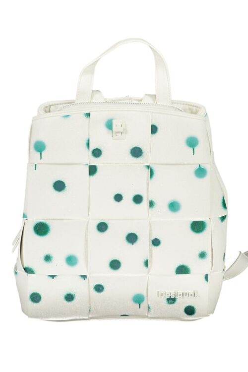 Desigual White Polyethylene Backpack