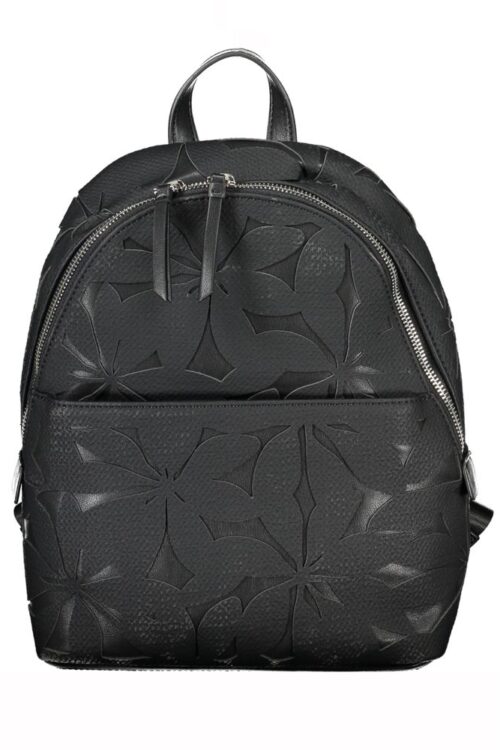 Desigual Chic Contrast Detail Zip Backpack