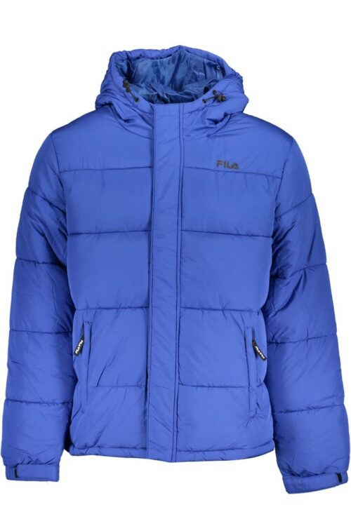 Fila Chic Blue Hooded Jacket with Sleek Print