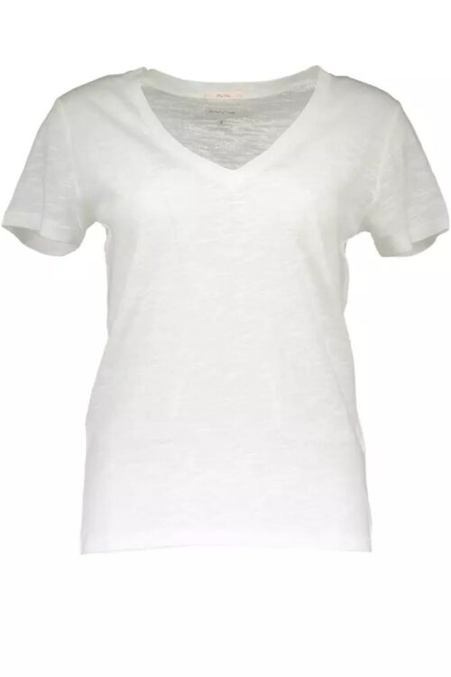 Gant Chic V-Neck Logo Tee – Fresh Summer Essential