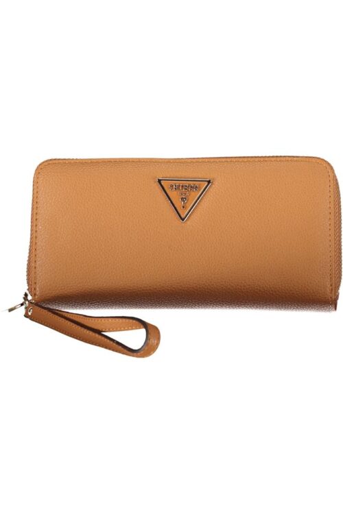 Guess Jeans Chic Brown Polyethylene Wallet with Coin Purse
