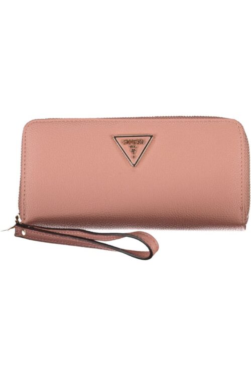 Guess Jeans Elegant Pink Polyethylene Wallet with Logo