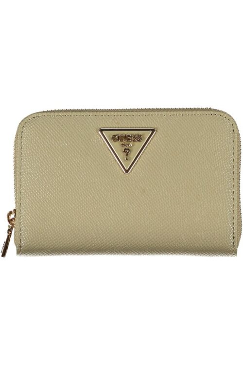 Guess Jeans Chic Emerald Zip Wallet with Multiple Compartments