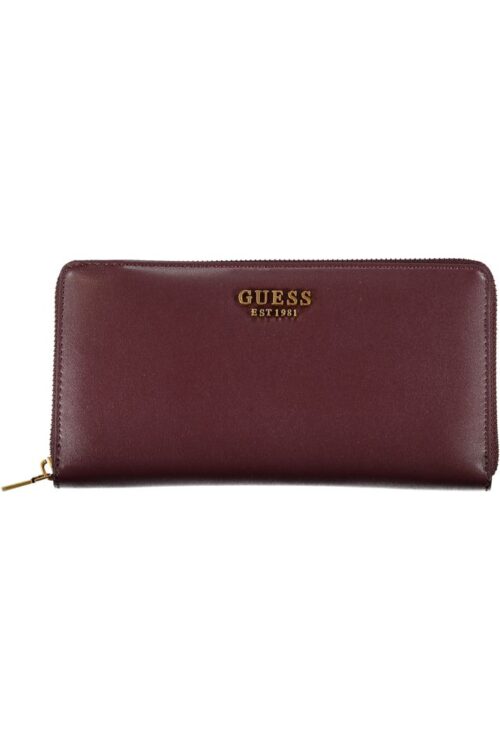 Guess Jeans Elegant Triple Compartment Purple Wallet