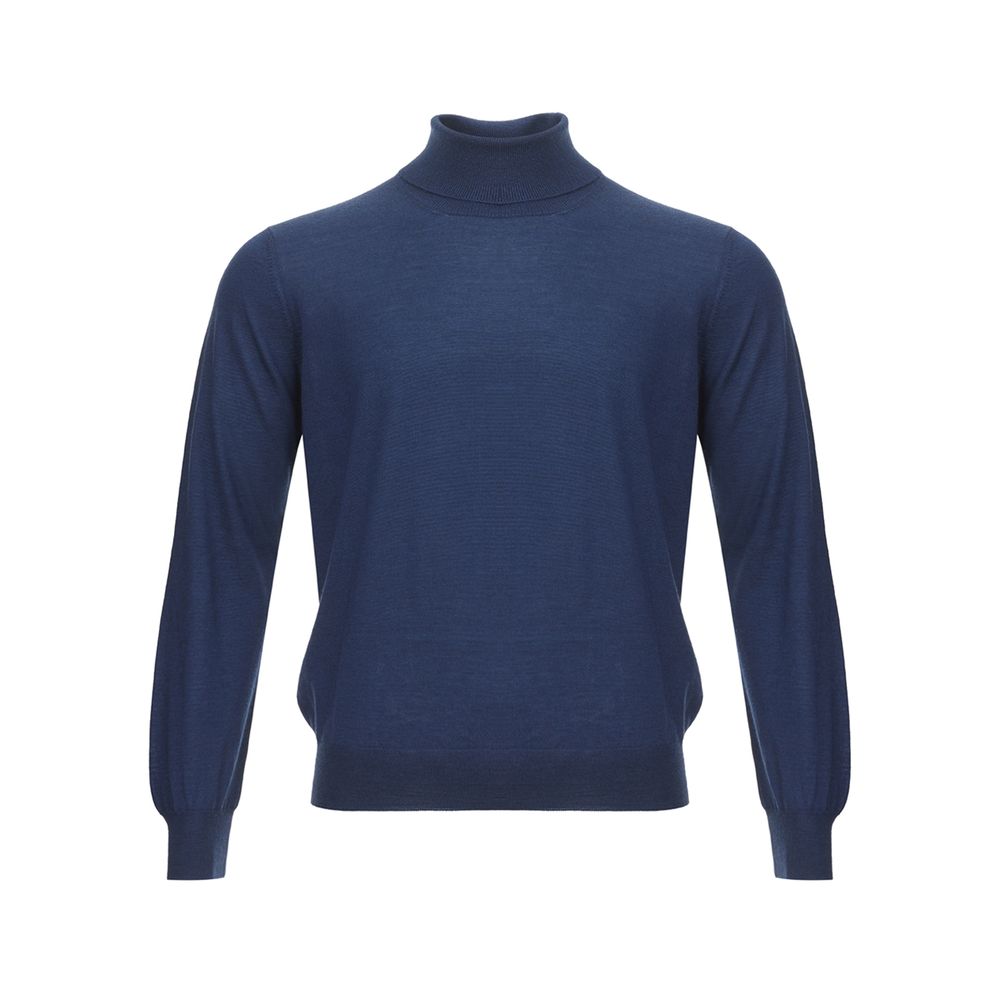 Gran Sasso Elegant Cashmere Sweater in Serene Blue
