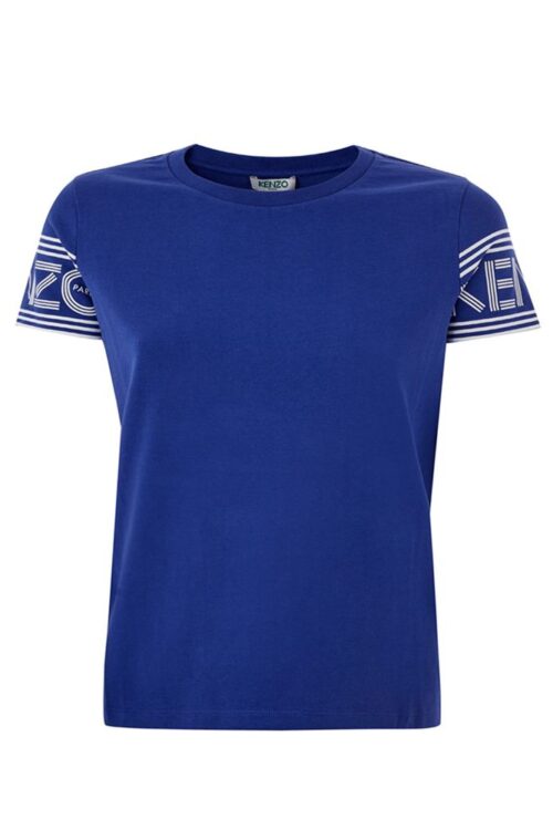 Kenzo Chic Blue Cotton Tee for Stylish Comfort