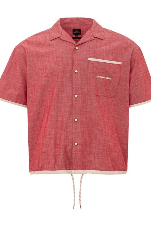 Armani Exchange Crimson Cotton Classic Men’s Shirt