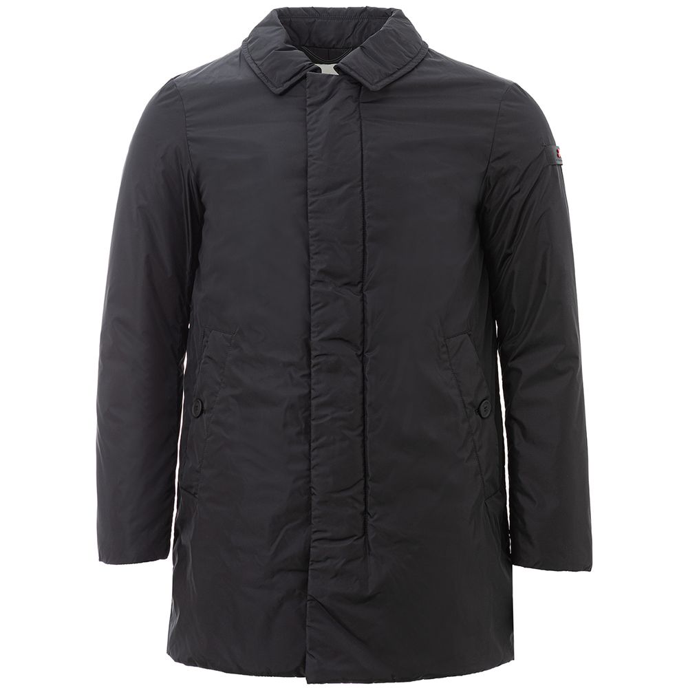 Peuterey Sleek Black Polyamide Men’s Jacket