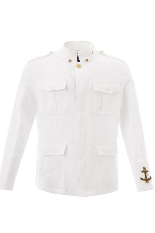 Sealup Pristine White Italian Linen Jacket