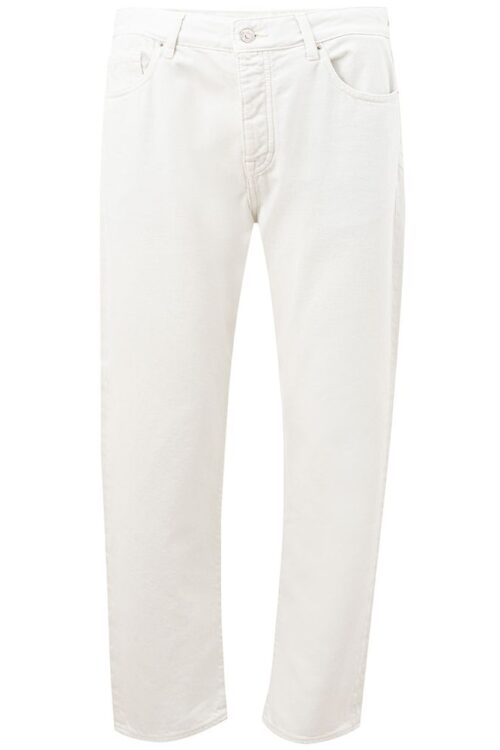 Armani Exchange Elegant White Cotton Trousers