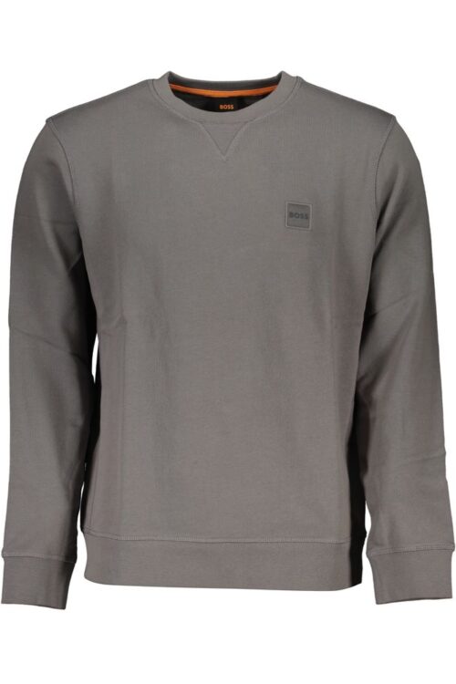 Hugo Boss Gray Cotton Sweater