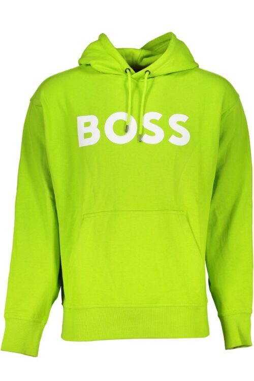 Hugo Boss Green Cotton Sweater