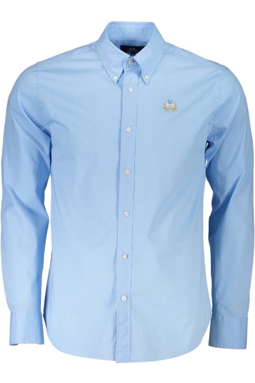 La Martina Chic Light Blue Slim Fit Men’s Shirt