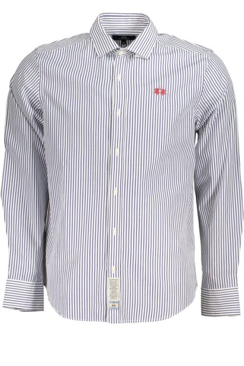 La Martina Elegant Long-Sleeved Striped Shirt for Men