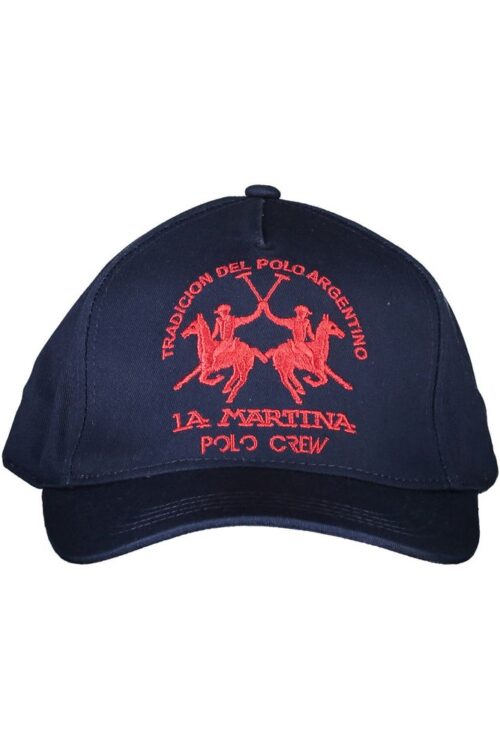 La Martina Blue Cotton Hats & Cap