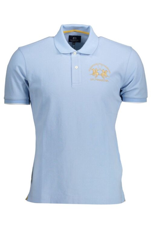 La Martina Elegant Short Sleeve Polo – Light Blue