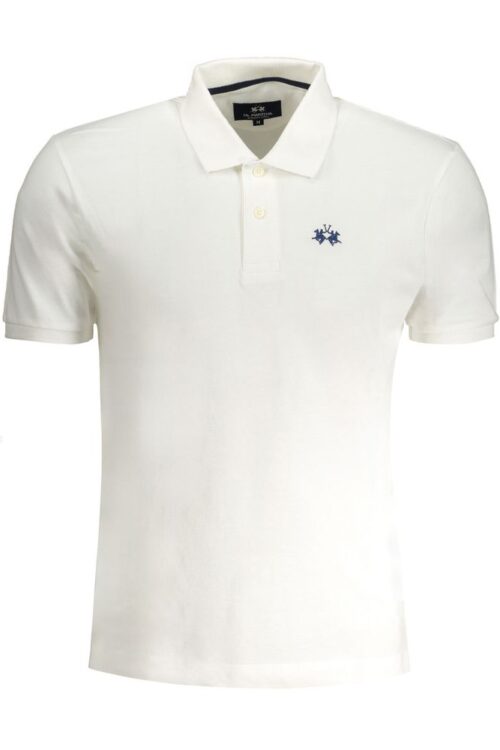 La Martina White Cotton Polo Shirt