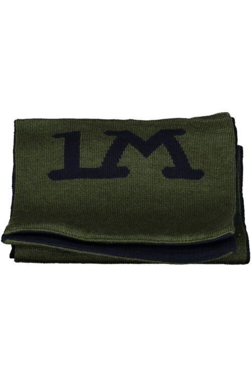 La Martina Elegant Green Contrast Detail Scarf