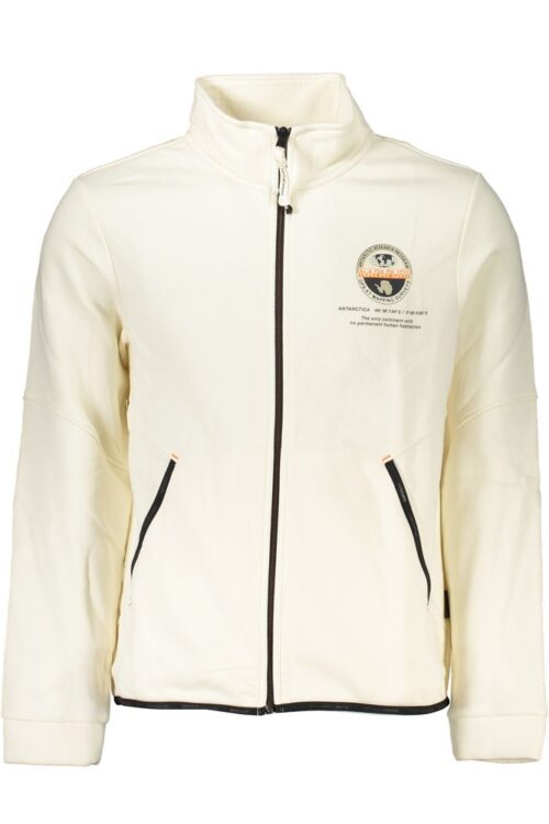 Napapijri Elegant Fleece Zip Sweatshirt with Contrast Details