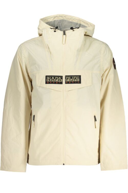 Napapijri Chic Beige Hooded Sports Jacket