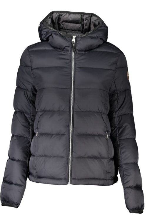 Napapijri Chic Black Hooded Casual Jacket