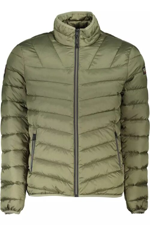 Napapijri Green Polyamide Long-Sleeved Men’s Jacket