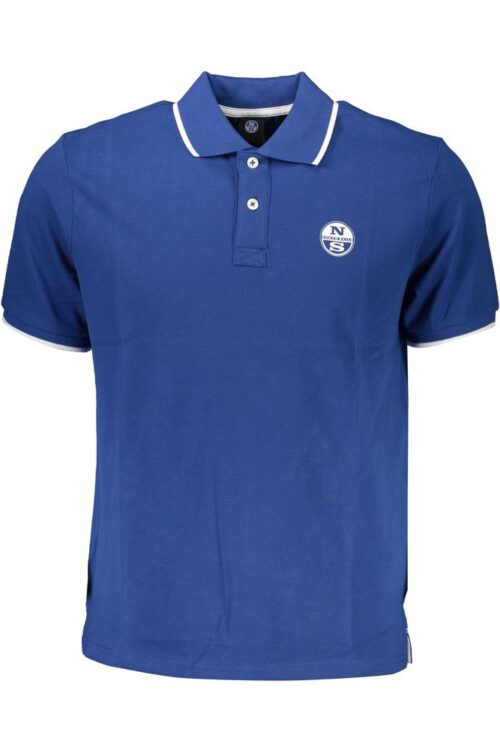 North Sails Blue Cotton Polo Shirt