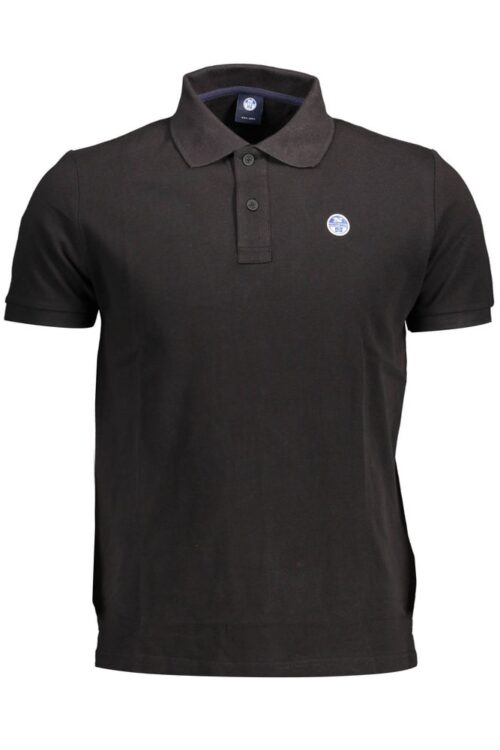North Sails Elegant Short-Sleeved Black Polo Shirt
