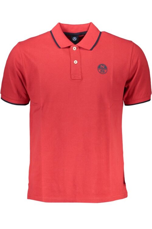 North Sails Red Cotton Polo Shirt