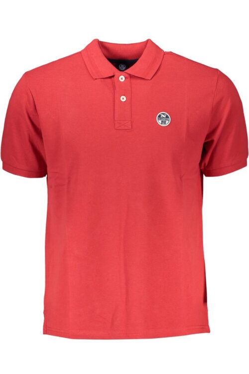 North Sails Red Cotton Polo Shirt
