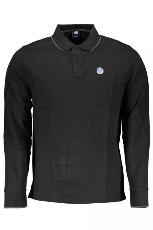 North Sails Sleek Long-Sleeve Polo with Contrasting Accents
