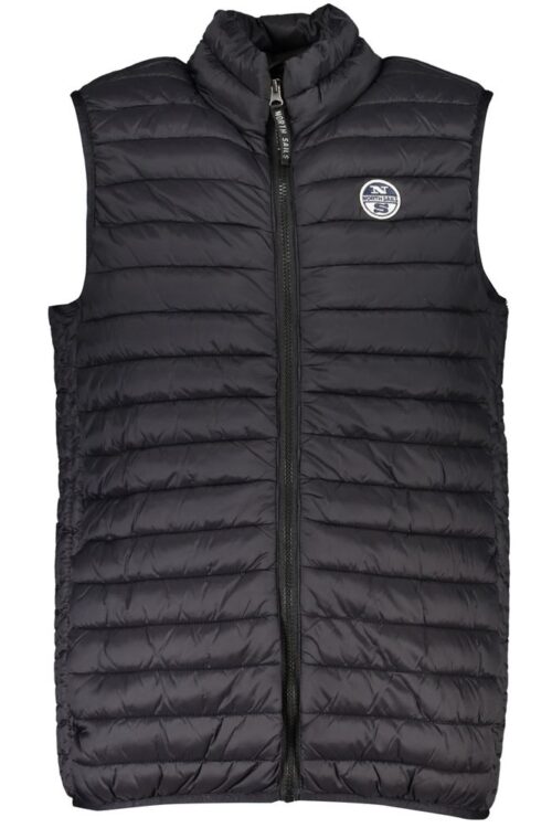 North Sails Sleek Sleeveless Black Zip Vest