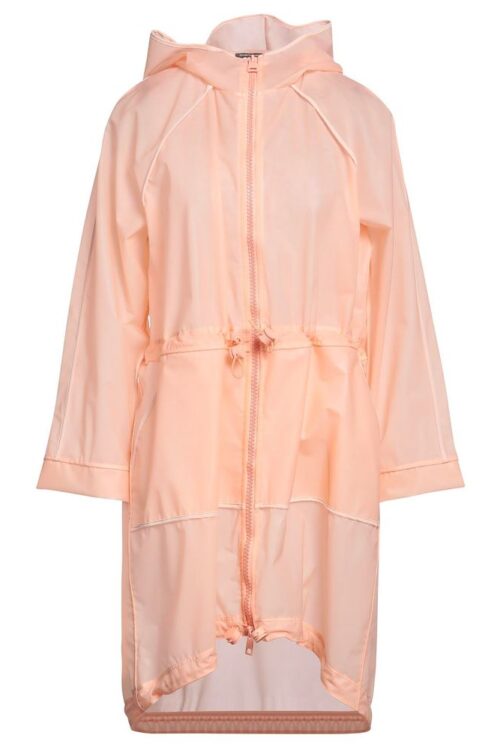 Elisabetta Franchi Powder Pink Long Waterproof Jacket