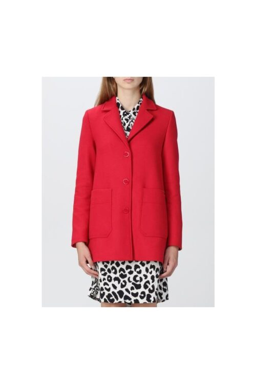 Love Moschino Chic Pink Wool Blend Jacket