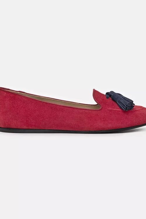 Charles Philip Elegant Suede Tasseled Moccasins