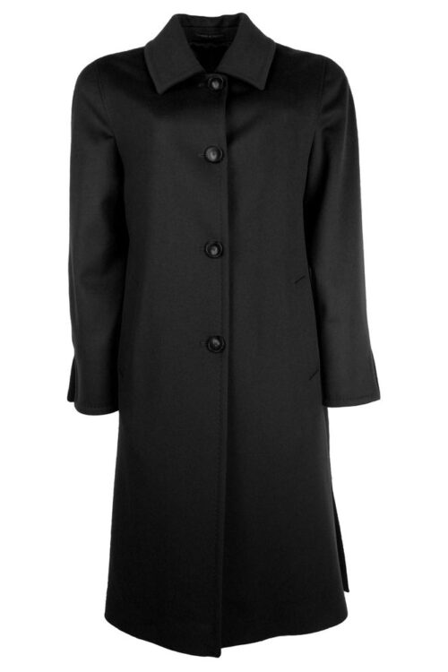 Made in Italy Elegant Virgin Wool Four-Button Coat