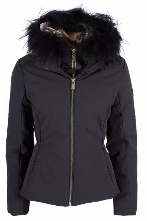 Yes Zee Elegant High-Collar Hooded Women’s Jacket