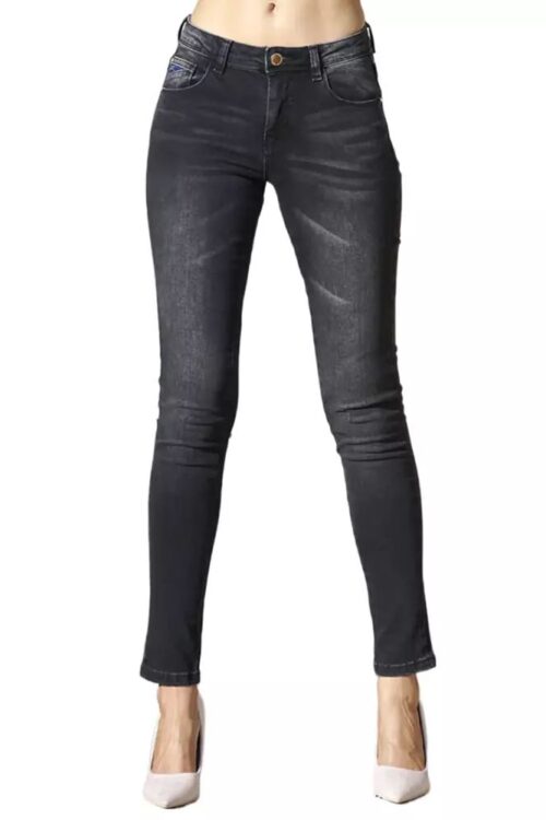 Yes Zee Chic Black Medium Waist Skinny Jeans