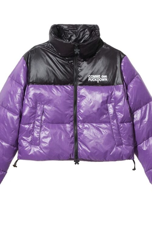 Comme Des Fuckdown Chic Purple Nylon Down Jacket