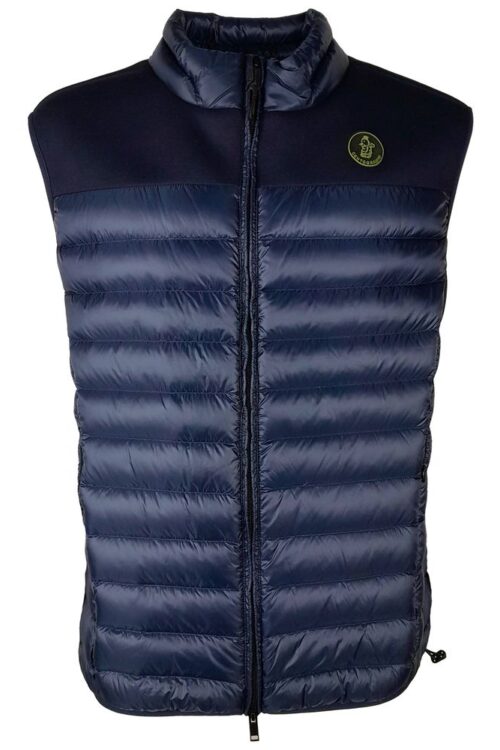 Centogrammi Elegant Dark Blue Nylon Quilted Vest