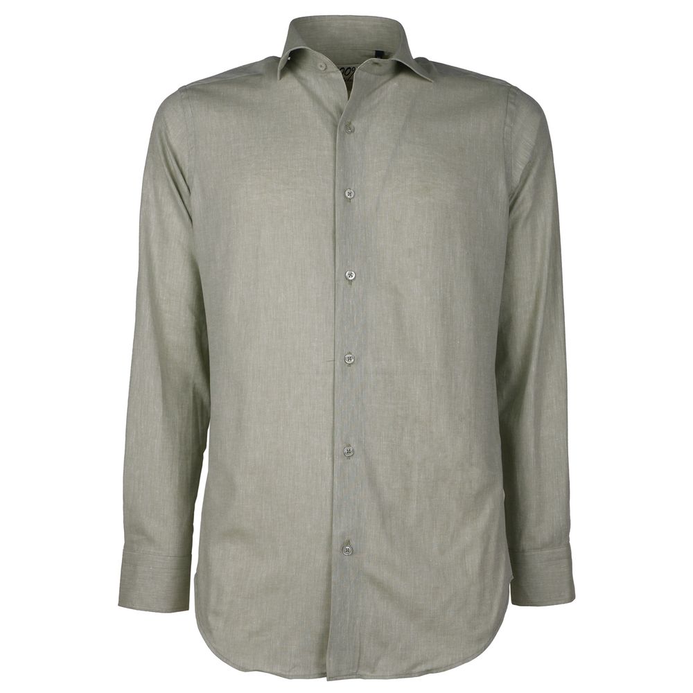 Made in Italy Army Cotton Shirt