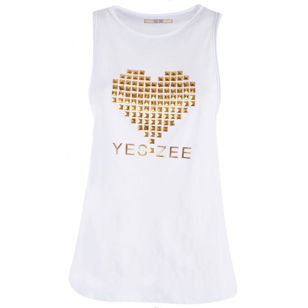 Yes Zee Studded Cotton Tank Top – Chic Summer Essential
