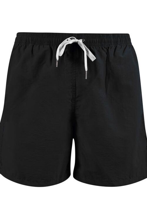 Yes Zee Sleek Black Men’s Boxer Swim Shorts